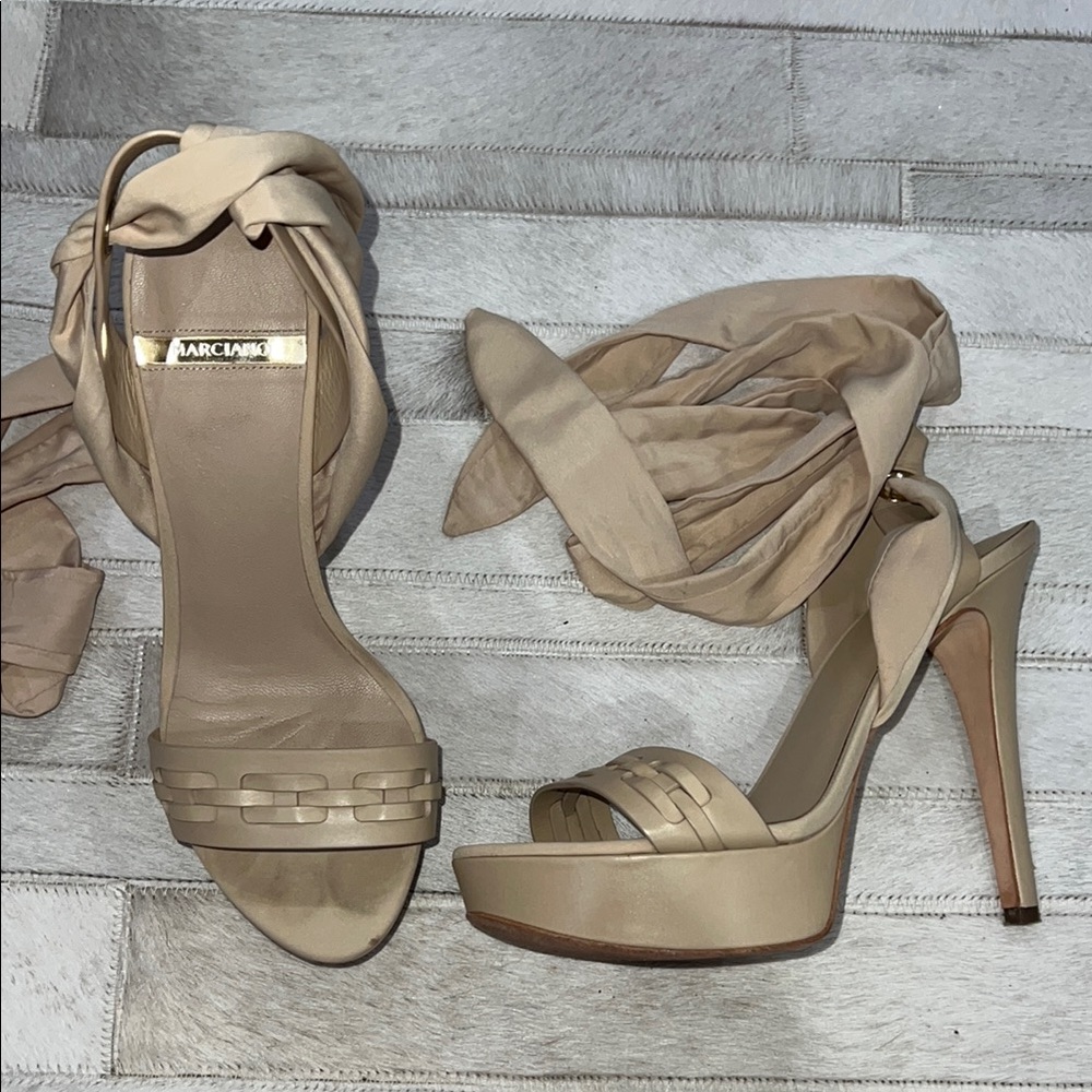 Marciano Women's Tan High Heel Sandals